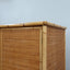 Dal Vera rattan wardrobe for unique bedrooms. Armadio vintage in bamboo e legno massello. Armoire en rotin tressé. Vintage Bambus Schrank.
