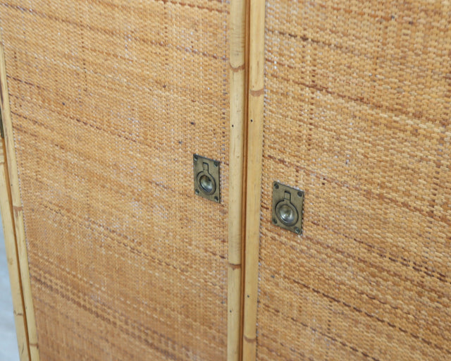 1970s Dal Vera rattan wardrobe / Armadio vintage in bamboo / Armoire en rotin italienne / Vintage Bambus Kleiderschrank
