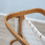 Crassevig dondolo, vintage rocking chair, mid-century modern, Italian design, space age armchair, chêne courbé, Schaukelstuhl Holz.