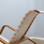 Crassevig dondolo, vintage rocking chair, mid-century modern, Italian design, space age armchair, chêne courbé, Schaukelstuhl Holz.