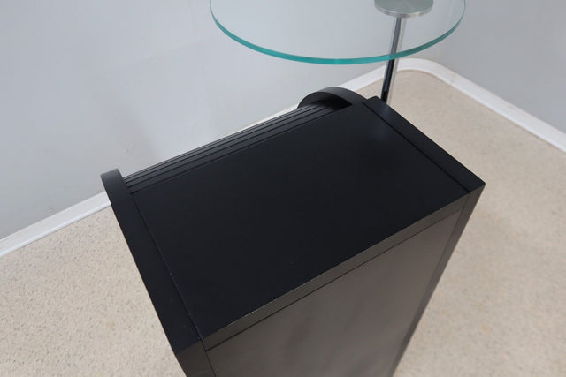 Vintage roller shutter cabinet Giorgetti 1980s
