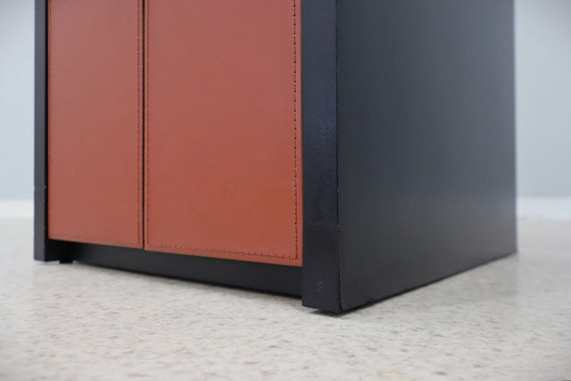 Vintage roller shutter cabinet Giorgetti 1980s