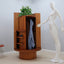 Revolving round coat hanger in walnut, Italy 1970s