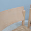 Vintage rustic dining chairs with straw seat 1970s