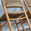 Set of 8 French late 1960s Perriand-style chairs: authentic rustic chic in wood & straw. Autentiche sedie rustiche chics, Modernist Stühle, sillas años 60.