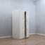 Space Age Wardrobe by F.lli Proserpio Armadio vintage Space Age Kleiderschrank Garde-robe F.lli Proserpio Carved wood circular pattern.