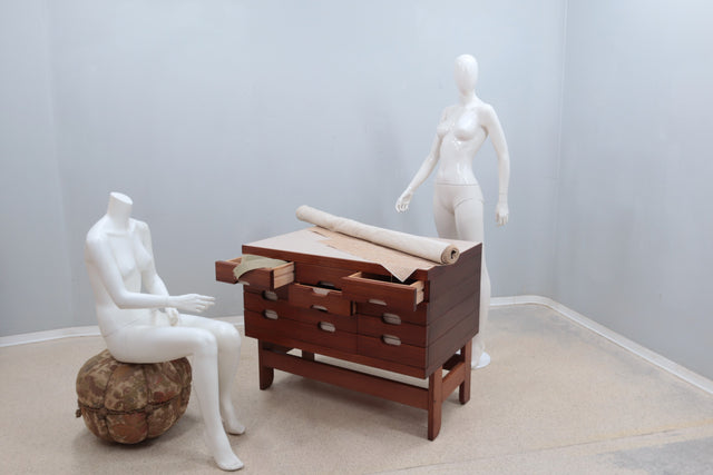 Vintage teak chest of drawers 1960s