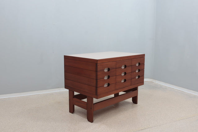 Vintage teak chest of drawers 1960s