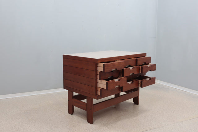 Vintage teak chest of drawers 1960s