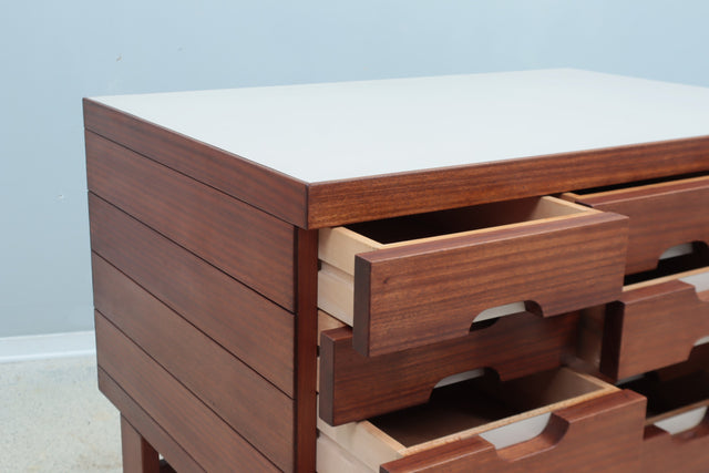 Vintage teak chest of drawers 1960s