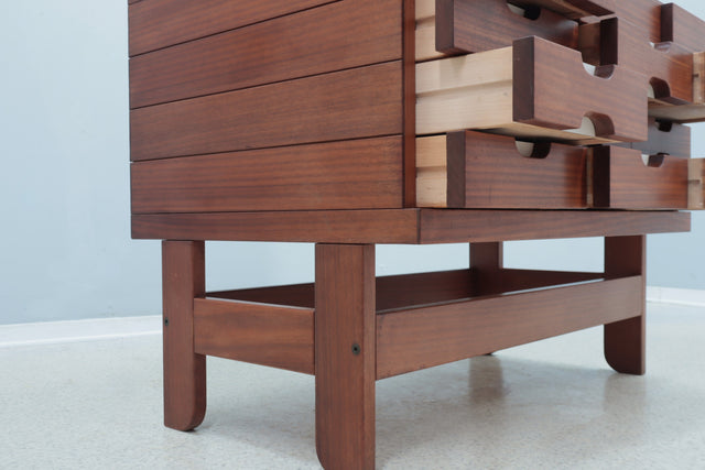 Vintage teak chest of drawers 1960s