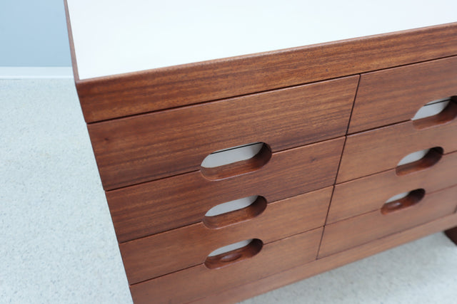 Vintage teak chest of drawers 1960s