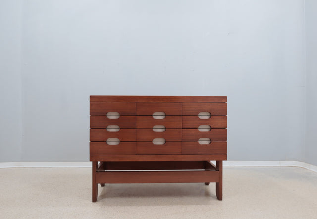 Vintage teak chest of drawers 1960s