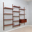 Vintage teak wall unit by Poul Cadovius, Denmark 1960s