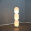 1970s Tronconi Murano glass totem floor lamp with chrome discs. Lampadaire totem verre Murano Tronconi 70s. Tronconi Muranoglas Stehleuchte 1970er.   