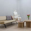 Vintage travertine marble side tables 1970s