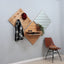 Vintage entryway coat hanger with shelf and mirror 1970s