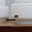 Vistosi table lamps to distinguish your living room. Coppia di lampade in vetro di Murano incamiciato vintage. Lampe en verre soufflé Vistosi.
