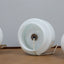 Vistosi table lamps to distinguish your living room. Coppia di lampade in vetro di Murano incamiciato vintage. Lampe en verre soufflé Vistosi.