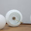 Vistosi table lamps to distinguish your living room. Coppia di lampade in vetro di Murano incamiciato vintage. Lampe en verre soufflé Vistosi.