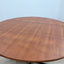Vittorio Nobili 1950s round dining table: Italian design with teak top, lacquered iron & brass feet. Design italiano anni 50, Mid-Century chic.