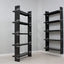 Vintage lacquered metal wall bookcase 1970s