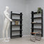 Vintage lacquered metal wall bookcase 1970s
