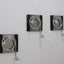 Set of Willy Rizzo chromed spiral coat hanger 1970s