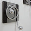 Set of Willy Rizzo chromed spiral coat hanger 1970s