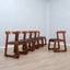 Set of 6 dining chairs Willy Rizzo for Mario Sabot, Italy 1970s