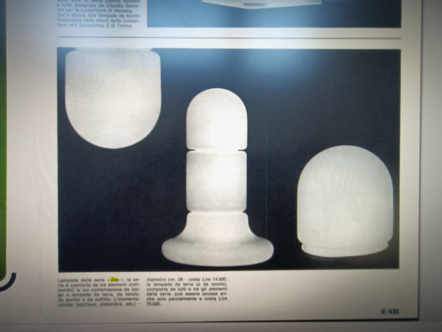 ZEA floor lamp Claudio SALOCCHI 1960s