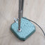 1960s unique upcycled industrial lamp. Articulated green hammertone light. Vintage verstellbare Stehlampe. Lampe d'atelier réglable. Luce officina.
