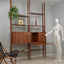 Mid century teak ceiling wall unit 1950s