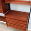 Mid-Century Italian modular wall unit with folding desk 1950s. The modular elements, crafted in teak veneer, include open shelves mobile teak anni 50, mobile anni 60
mid century teak wall unit, mid century italian furniture, mid century ceiling wall unit, mid century bookshelf, meubles anciens à vendre