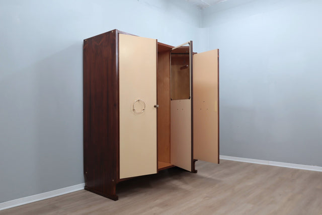 Mid century vintage wardrobe 3 door 1960s