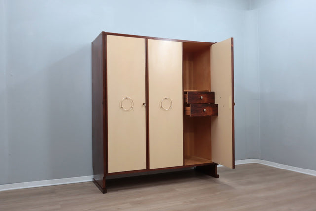 Mid century vintage wardrobe 3 door 1960s