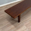 Michelucci brutalist design solid walnut bench 1970s