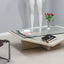 Travertine geometric coffee table 1970s