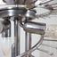 Venini 4 spiral triedri glass chandelier Venini 1980s