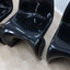 Set 6 black 1960s Panton Chairs Herman Miller. Ens 6 chaises Panton noires 1960. 6er Set schwarze Panton Stühle Herman Miller 1960er.