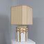 Rattan palm tree table lamp Vivai del Sud 1970s