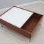 Saporiti teak coffee table with bar 1950s