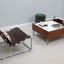 Saporiti teak coffee table with bar 1950s