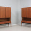 Vintage teak wood cabinets 1960s, set of 2 