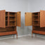 Vintage teak wood cabinets 1960s, set of 2 