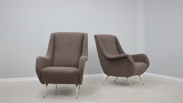 Aldo Morbelli mid century armchairs ISA 1950s