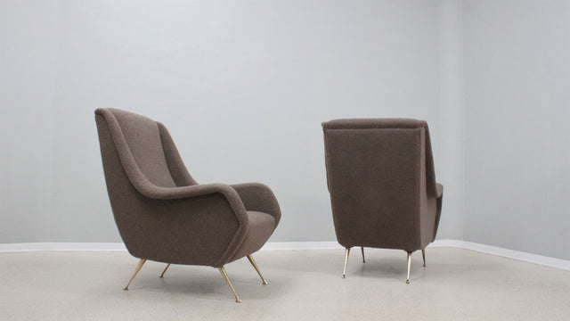 Aldo Morbelli mid century armchairs ISA 1950s