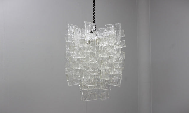 Murano glass chandelier Carlo Nason for Mazzega 1960s