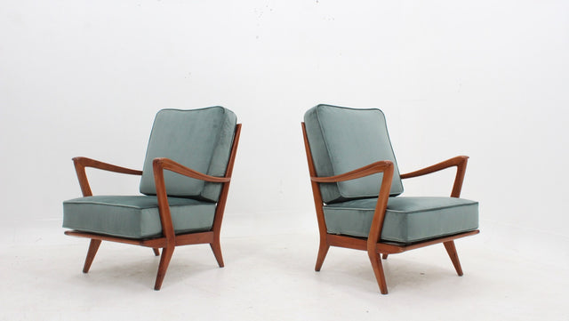 Gio Ponti mid century armchairs, Cassina 1950s