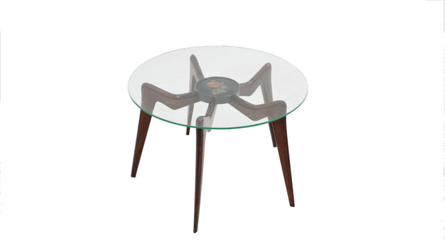 Italian round coffee table 1950s
